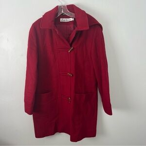 Alfred Dunner 100% Wool Toggle Coat Hood